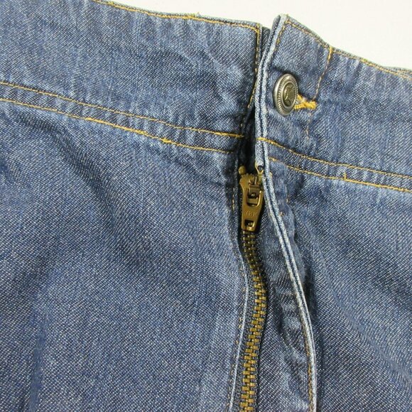 Eddie Bauer womens A-line maxi flap pocket denim jean skirt 16 EUC - Picture 4 of 9